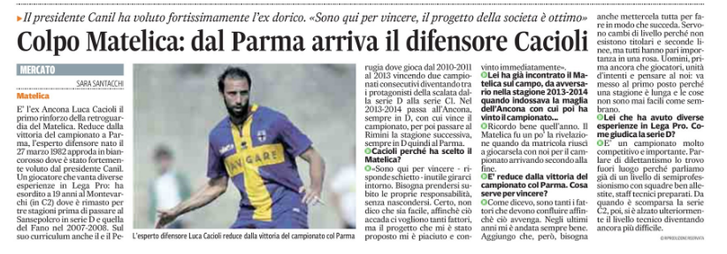 Corriere Adriatico 21-06-2016